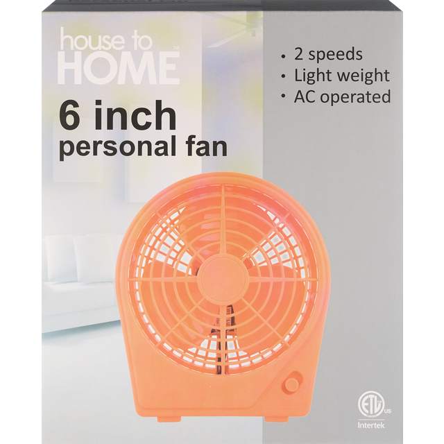 slide 1 of 1, SEASONAL-GM 6In Personal Fan Apricot, 1 ct