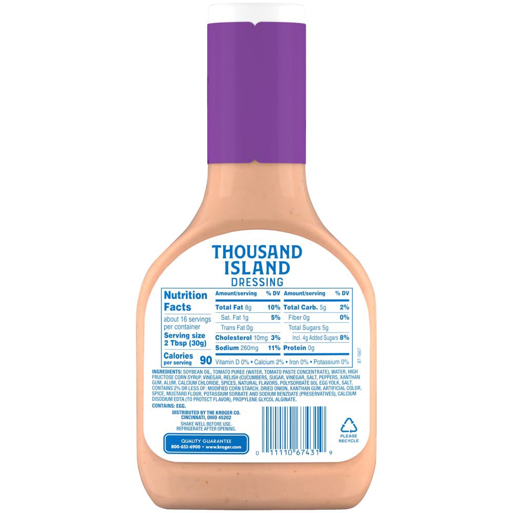 slide 2 of 4, Kroger Thousand Island Dressing, 16 fl oz