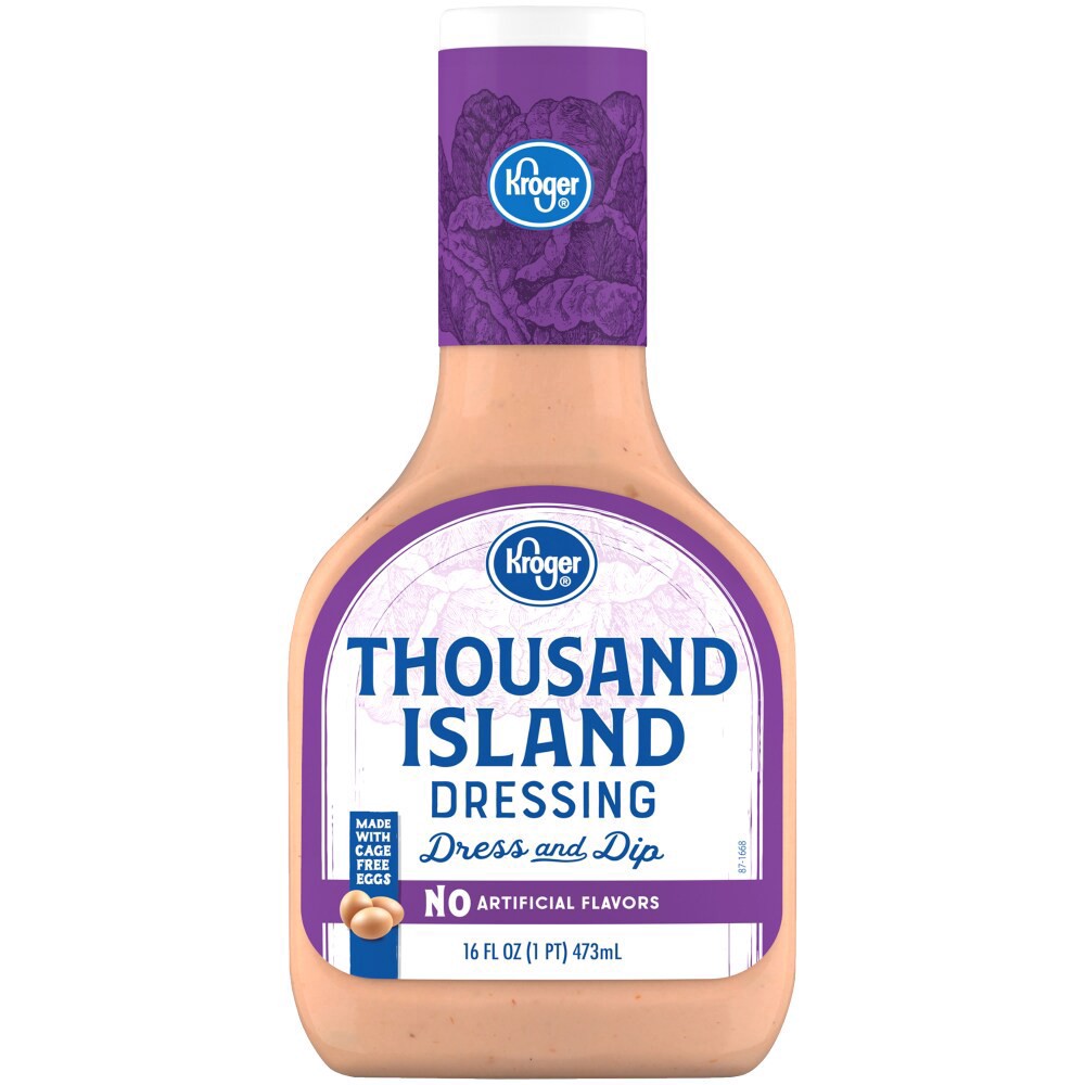 slide 1 of 4, Kroger Thousand Island Dressing, 16 fl oz