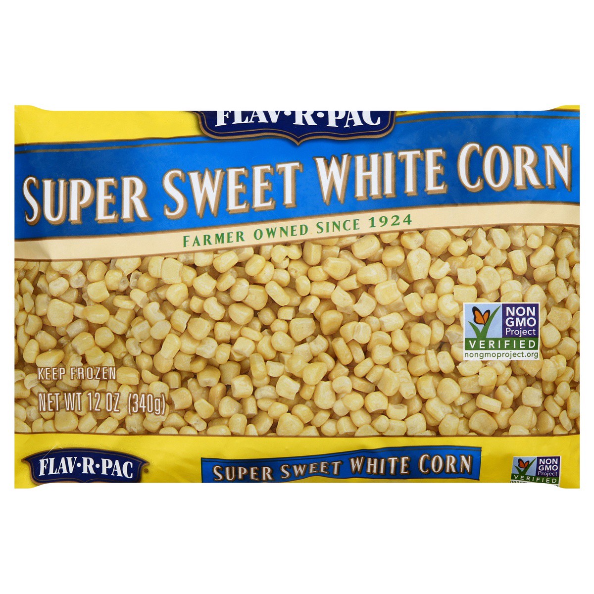 slide 1 of 7, Flav-R-Pac Super Sweet White Corn, 12 oz