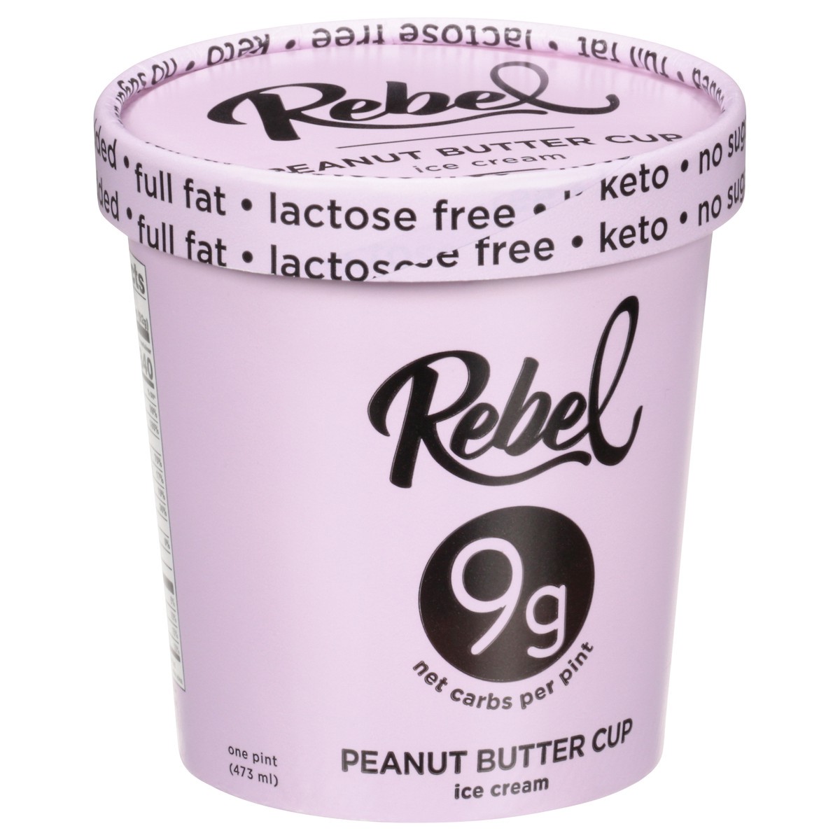 slide 10 of 12, Rebel Peanut Butter Cup Ice Cream 1 pt, 1 pint