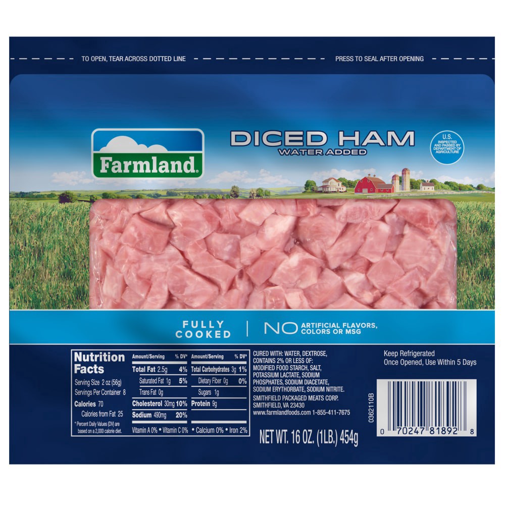 slide 4 of 6, Farmland Diced Ham, 16 oz