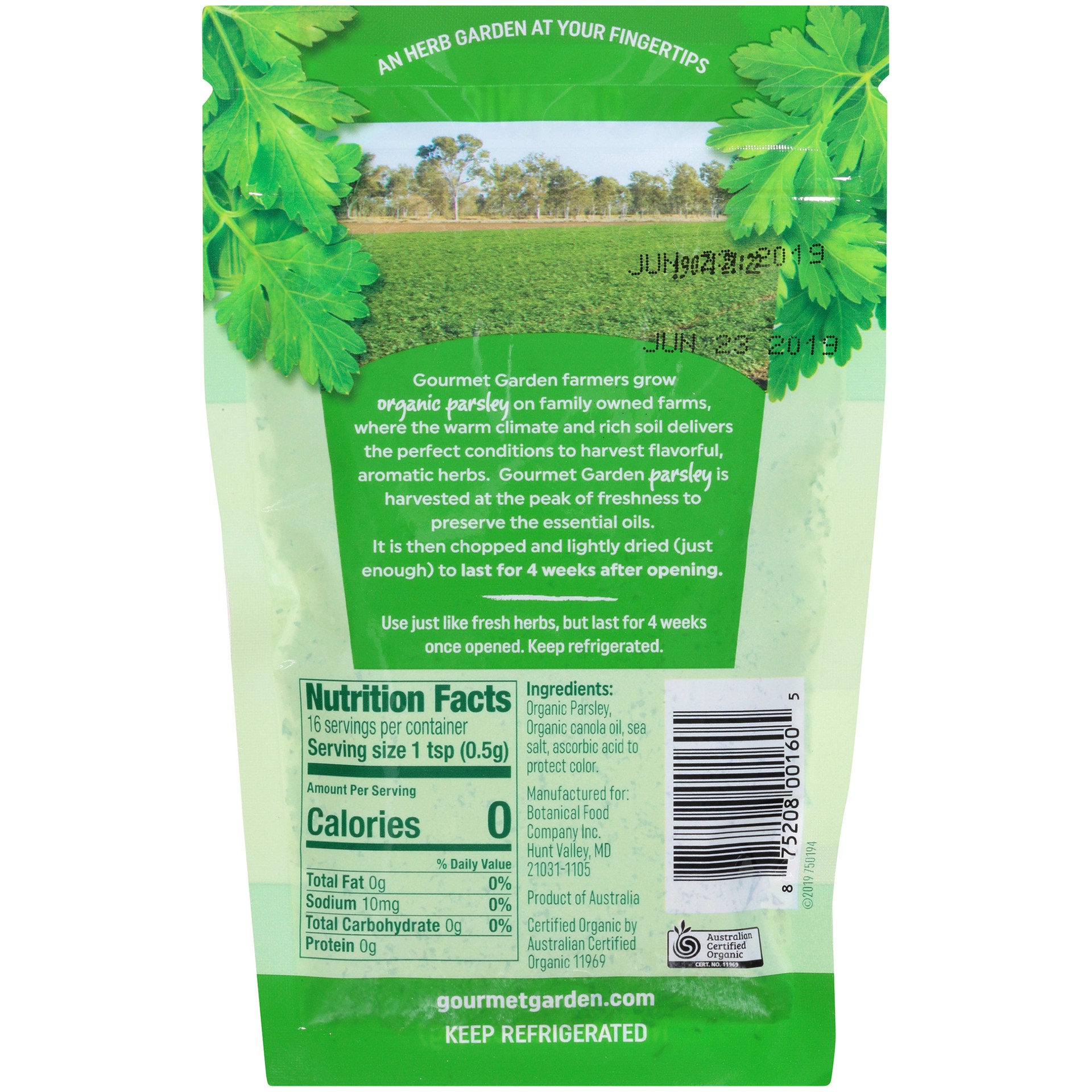 slide 2 of 5, Gourmet Garden Lightly Dried Organic Parsley Pouch, 0.28 oz, 0.28 oz