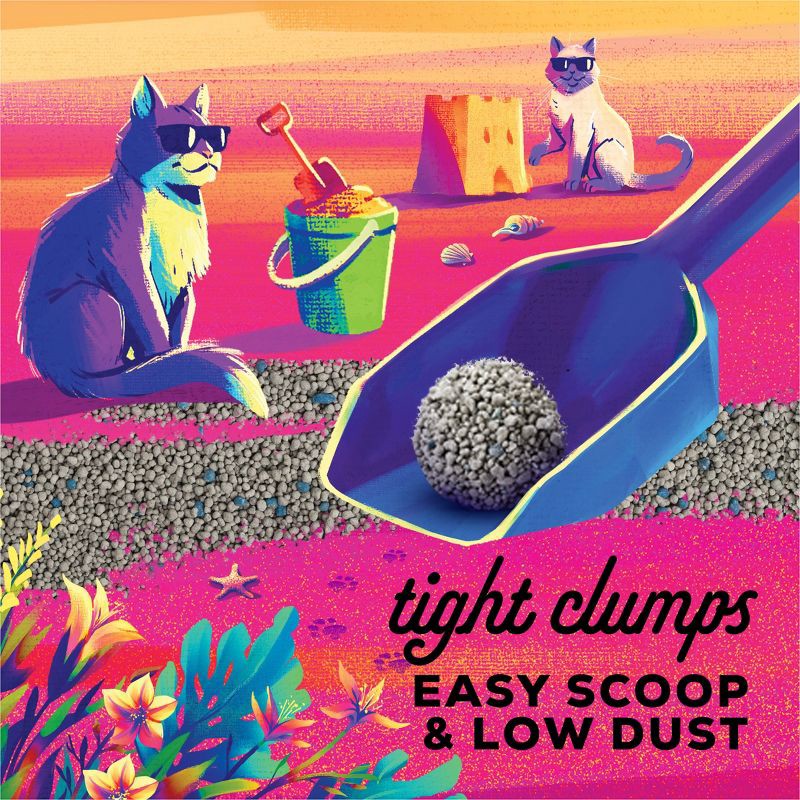 slide 5 of 9, Tidy Cats Bahama Sunset Clumping Scented Low Dust Cat Litter - 20lbs, 20 lb