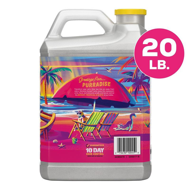 slide 6 of 9, Tidy Cats Bahama Sunset Clumping Scented Low Dust Cat Litter - 20lbs, 20 lb