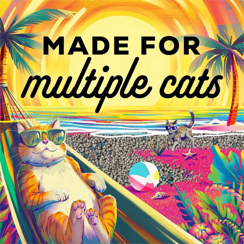 slide 7 of 9, Tidy Cats Bahama Sunset Clumping Scented Low Dust Cat Litter - 20lbs, 20 lb