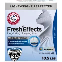 Arm & Hammer Lightweight Clumping Scented Fresh Effects Cat Litter - 10.5lbs