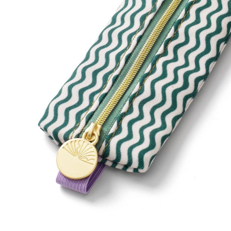 slide 3 of 3, PAPIER Elastic fabric Pencil pouch 7.9"x2" Zig Zag, 1 ct
