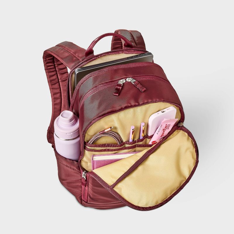 slide 3 of 4, 21L Lifestyle Backpack - All In Motion™ Maroon: Fits 15'' Laptop, Water Repellent, 21 liter