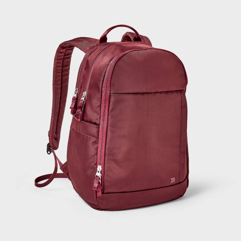 slide 1 of 4, 21L Lifestyle Backpack - All In Motion™ Maroon: Fits 15'' Laptop, Water Repellent, 21 liter