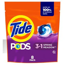 Tide Spring Meadow HE Deep Cleaning Concentrated Laundry Detergent Pods 8 Pacs - 6oz