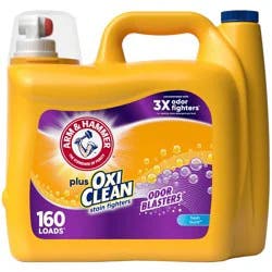 Arm & Hammer Plus Oxi Clean Stain Fighter Odor Blasters HE Liquid Laundry Detergent 160 Loads - 208 fl oz