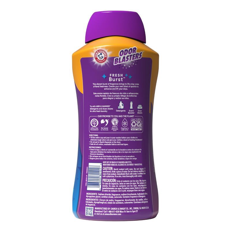 slide 2 of 10, Arm & Hammer In Wash Freshness Booster Odor Blasters - 45oz, 45 oz