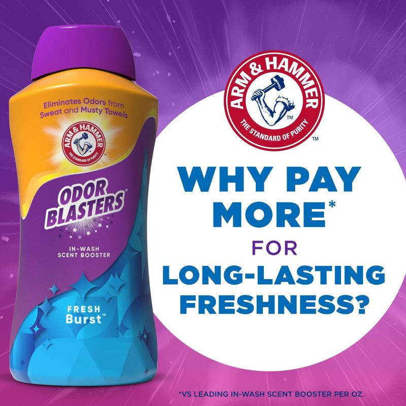 slide 9 of 10, Arm & Hammer In Wash Freshness Booster Odor Blasters - 45oz, 45 oz
