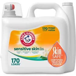 Arm & Hammer Hypoallergenic Fresh Scent for Sensitive Skin HE Liquid Laundry Detergent 170 Loads - 170 fl oz