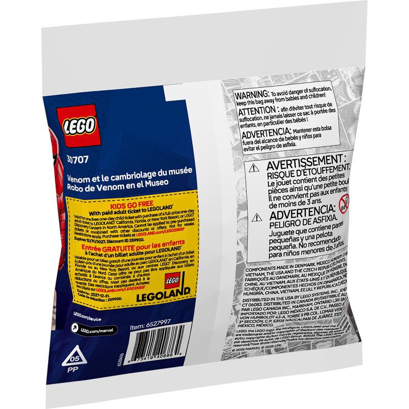 slide 5 of 5, LEGO Marvel Venom's Museum Robbery Building Set 30707, 1 ct
