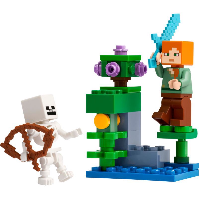 slide 2 of 5, LEGO Minecraft The Lush Cave Fight Building Toy 30705, 1 ct