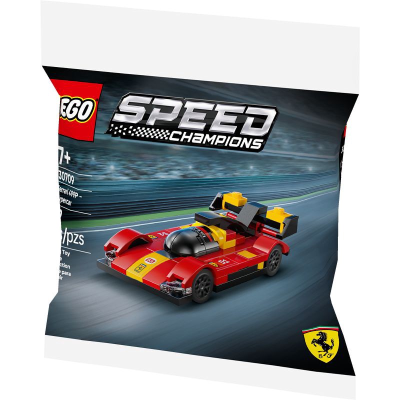 slide 3 of 5, LEGO Speed Champions Ferrari 499P - Hypercar Building Toy 30709, 1 ct