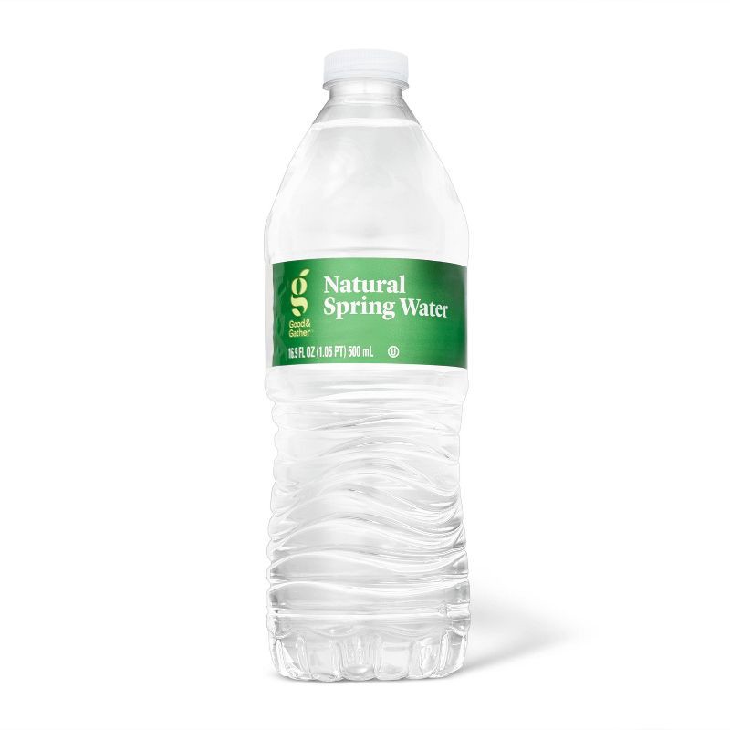 slide 2 of 3, Spring Water - 32pk/16.9 fl oz Bottles Good & Gather™, 32 ct, 16.9 fl oz