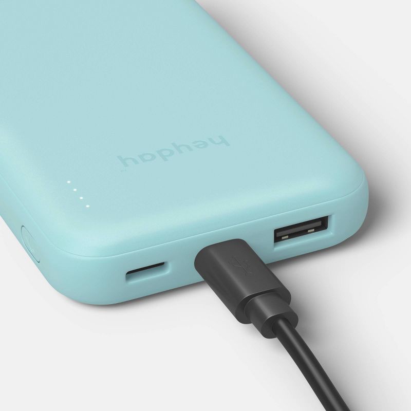 slide 2 of 3, 5000mAh Power Bank - heyday™ Spring Teal Blue, 1 ct