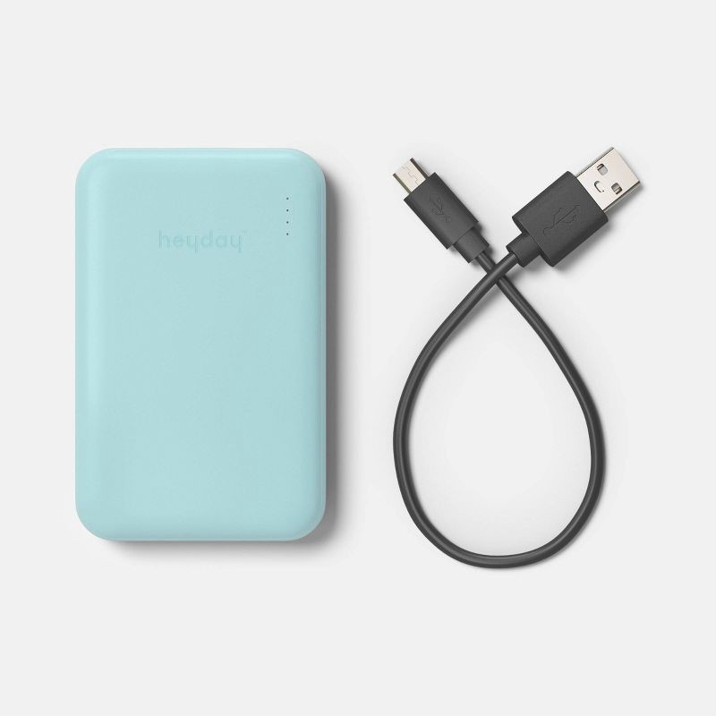 slide 3 of 3, 5000mAh Power Bank - heyday™ Spring Teal Blue, 1 ct