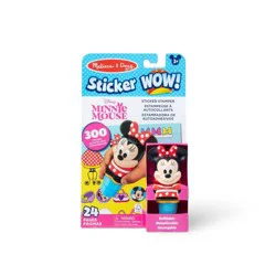 Melissa & Doug Sticker WOW! 24-Page Activity Pad and Sticker Stamper with 300 Stickers - Disney Minnie Mouse: Stickers, Favorite Character Theme