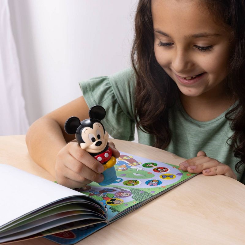 slide 2 of 7, Melissa & Doug Mickey Mouse Activity Pad & Sticker Stamper, 1 ct