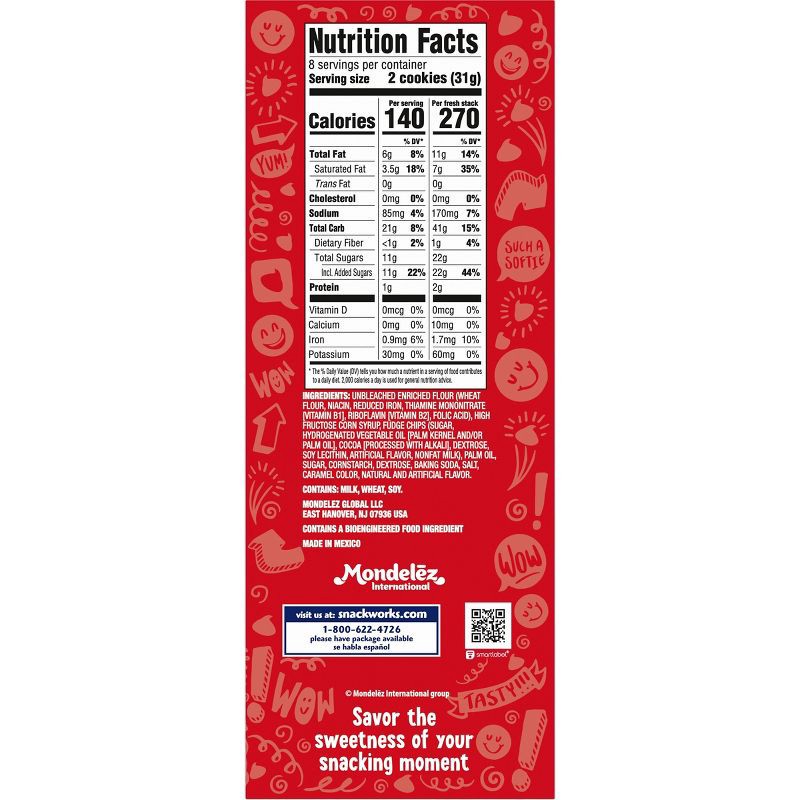 slide 11 of 15, Chips Ahoy! Fresh Stacks Chewy Chocolate Chip Cookies - 8.67oz, 8.66 oz