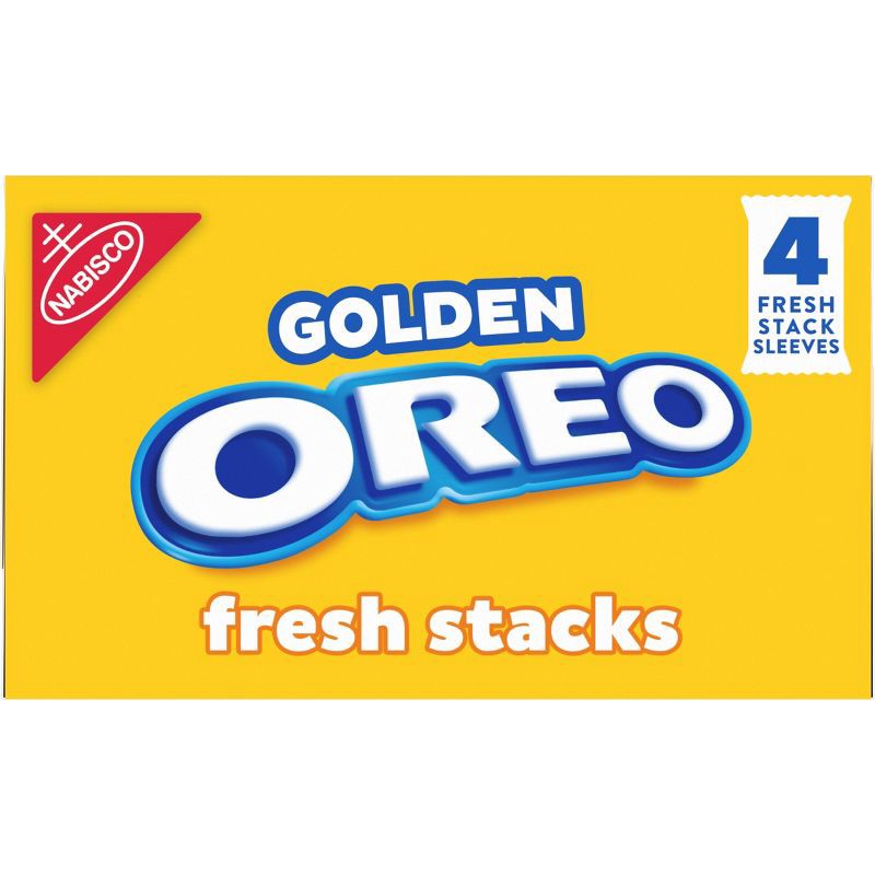 slide 14 of 15, Oreo Fresh Stacks Golden Sandwich Cookies Travel Snacks - 8.05oz, 8.05 oz