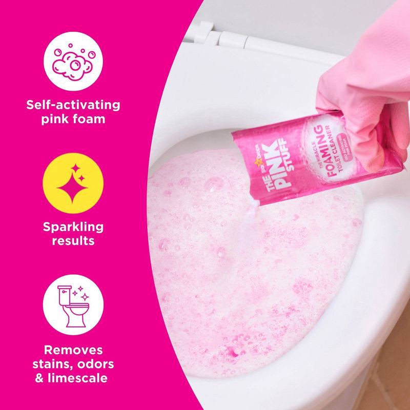 slide 4 of 6, The Pink Stuff The Miracle Power Foaming Toilet Cleaner Powder - 7oz, 7 oz
