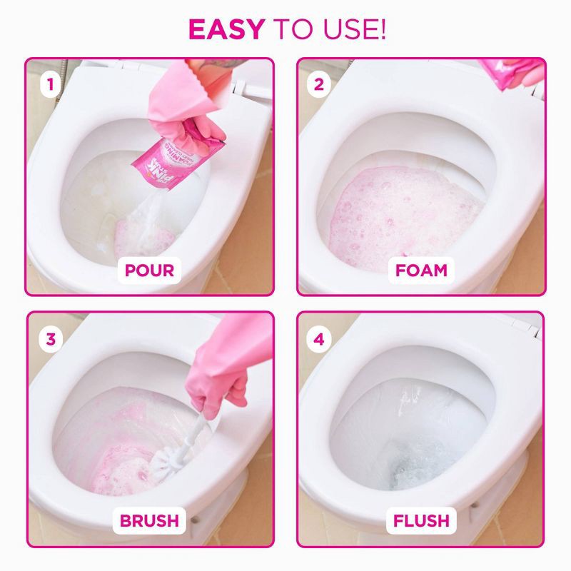 slide 6 of 6, The Pink Stuff The Miracle Power Foaming Toilet Cleaner Powder - 7oz, 7 oz