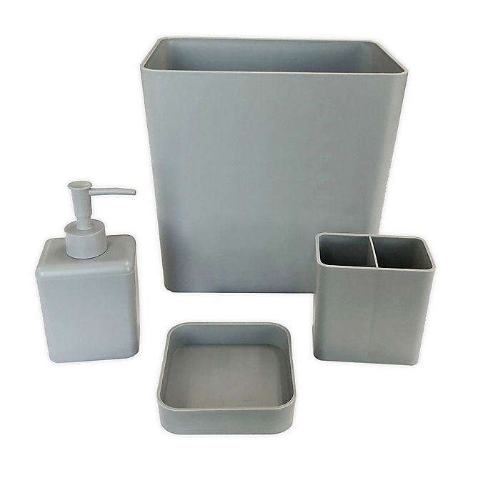 slide 1 of 1, Simply Essential Bath Accessory Bundle Set - Alloy, 4 ct