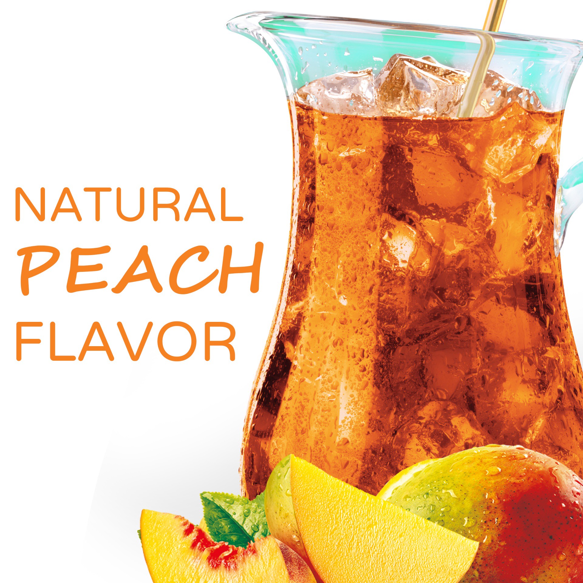 slide 4 of 10, Crystal Light On-The-Go Sugar Free Peach Mango Green Tea Powdered Drink Mix, Low Caffeine, 0.08 oz Packet, 0.08 oz