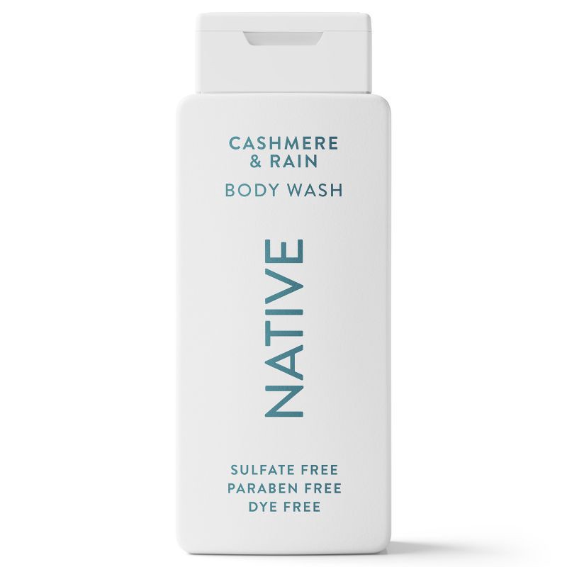 slide 1 of 11, Native Body Wash for Men - Cashmere & Rain - Sulfate Free - 18 fl oz: Liquid, Whole Body, Normal Skin, Squeeze Bottle, 18 fl oz
