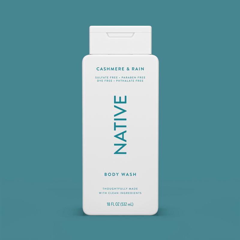 slide 7 of 9, Native Body Wash for Men - Cashmere & Rain - Sulfate Free - 18 fl oz, 18 fl oz