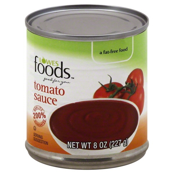 slide 1 of 1, Lowes Foods Tomato Sauce, 8 oz