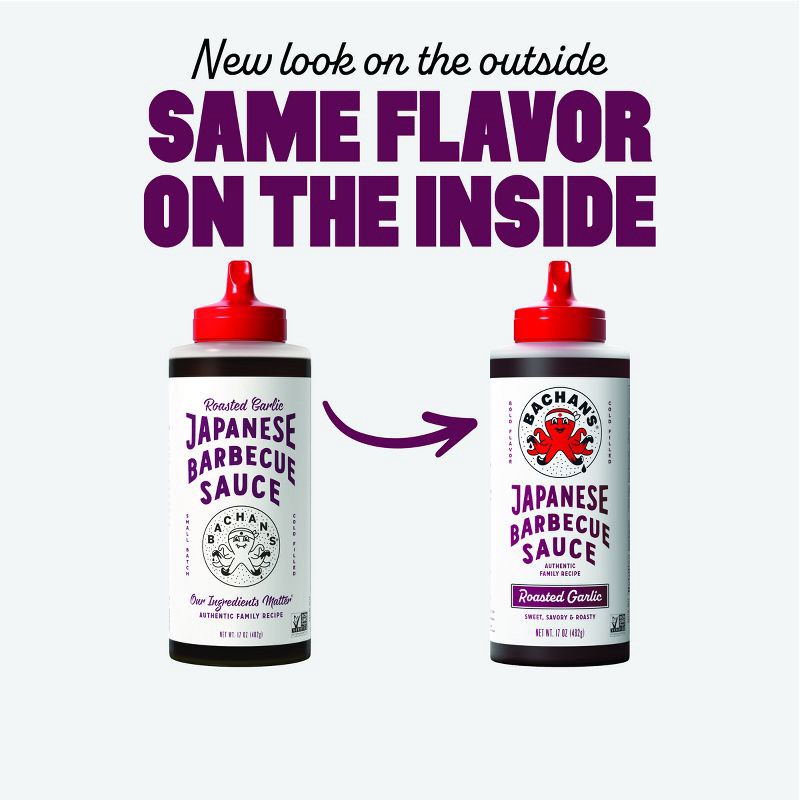 slide 4 of 7, Bachan's Roasted Garlic Japanese BBQ Sauce - 17oz, 17 oz