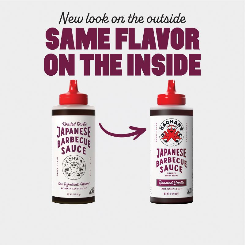 slide 4 of 7, Bachan's Roasted Garlic Japanese BBQ Sauce - 17oz, 17 oz