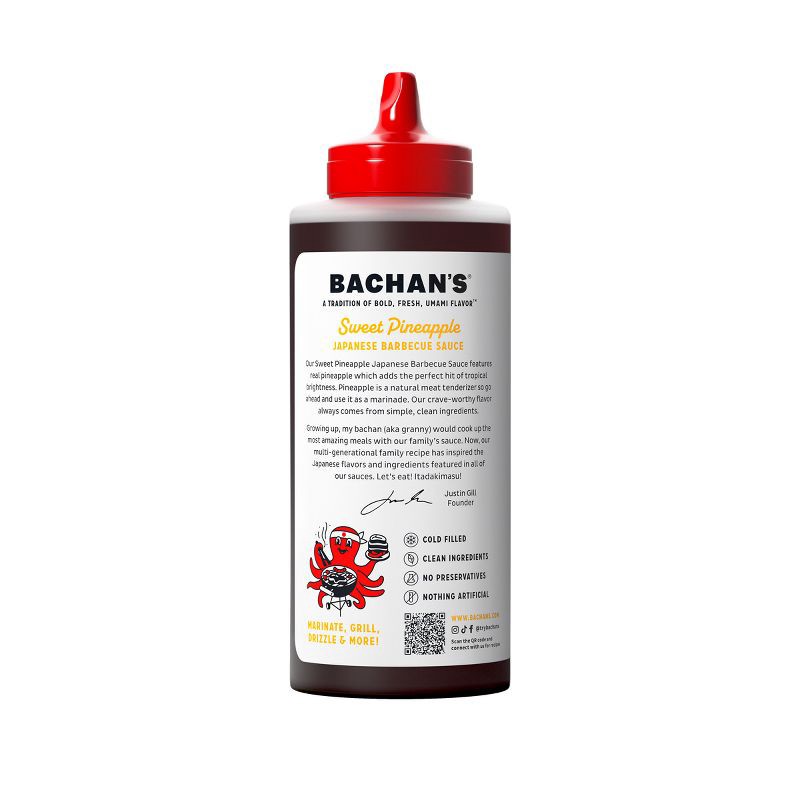 slide 3 of 7, Bachan's Sweet Pineapple Japanese BBQ Sauce - 16.5oz, 16.5 oz