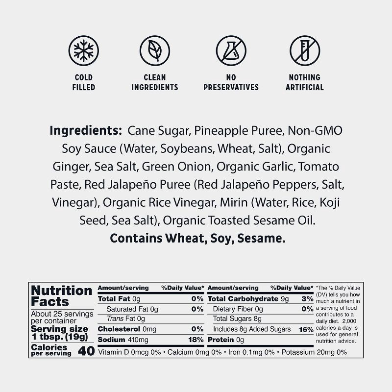 slide 7 of 7, Bachan's Sweet Pineapple Japanese BBQ Sauce - 16.5oz, 16.5 oz