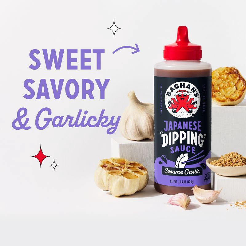 slide 4 of 7, Bachan's Garlic Dipping Sauce - 15.5oz, 15.5 oz