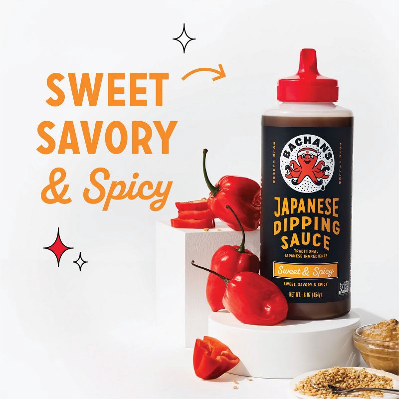 slide 6 of 7, Bachan's Sweet and Spicy Dipping Sauce - 16oz, 16 oz