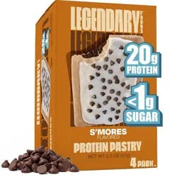 Legendary Foods Gluten Free and Keto Friendly Protein Pastry - S'mores - 8oz/4ct
