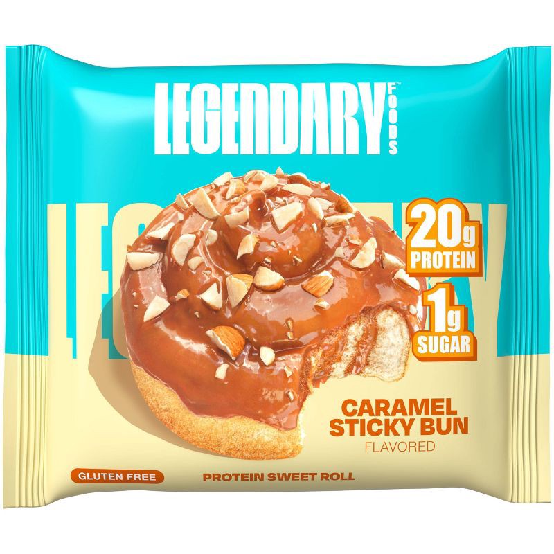 slide 4 of 5, Legendary Foods Gluten Free and Keto Friendly Protein Sweet Roll - Sticky Bun - 9.2oz/4ct, 4 ct; 9.2 oz