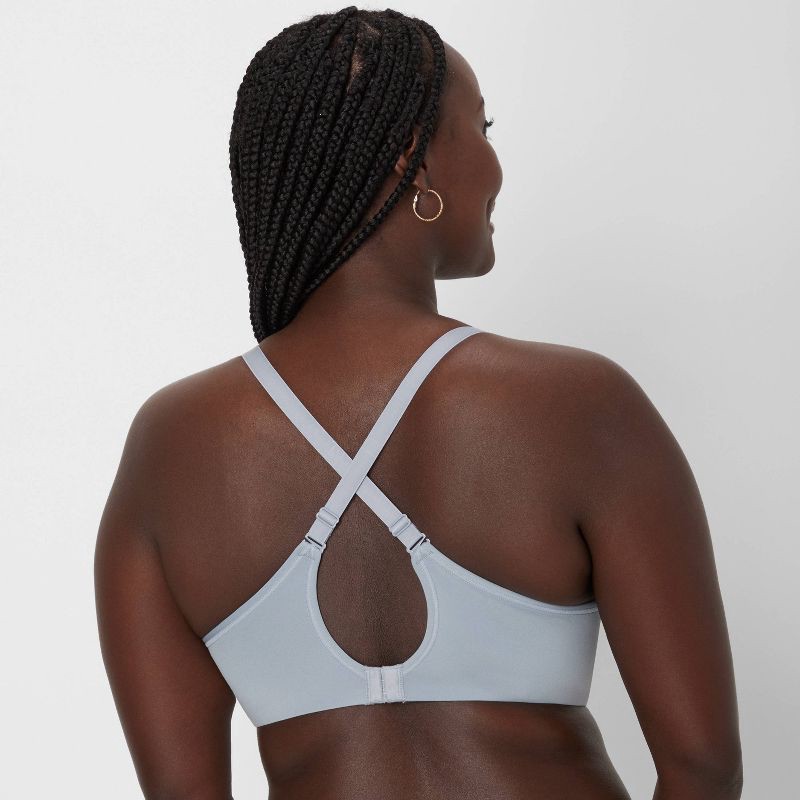 slide 5 of 10, Beauty by Bali Women's 2pk Underwire T-Shirt Bra DFB169 - Light Blue/Light Nude 36DD: Full Coverage, Underwire, Adjustable Straps, Knit Fabric, 2 ct