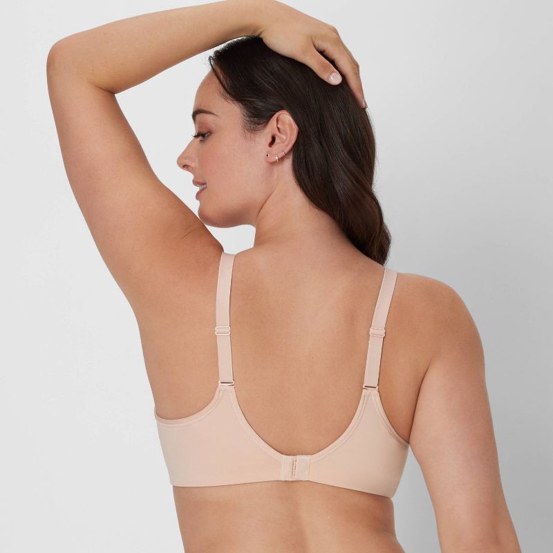 slide 8 of 10, Beauty by Bali Women's 2pk Underwire T-Shirt Bra DFB169 - Light Blue/Light Nude 36DD: Full Coverage, Underwire, Adjustable Straps, Knit Fabric, 2 ct