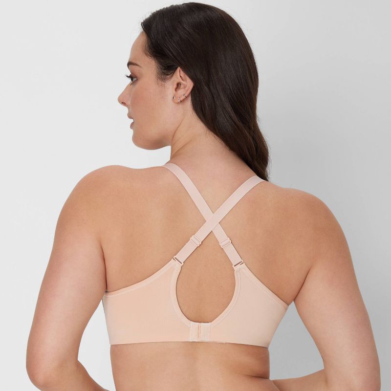 slide 9 of 10, Beauty by Bali Women's 2pk Underwire T-Shirt Bra DFB169 - Light Blue/Light Nude 36DD: Full Coverage, Underwire, Adjustable Straps, Knit Fabric, 2 ct