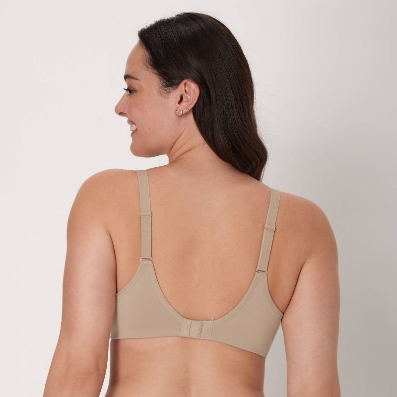 slide 8 of 10, Beauty by Bali Women's 2pk Underwire T-Shirt Bra DFB169 - Black/Nude 38D: Underwire, Adjustable Straps, Full Coverage, 2 ct