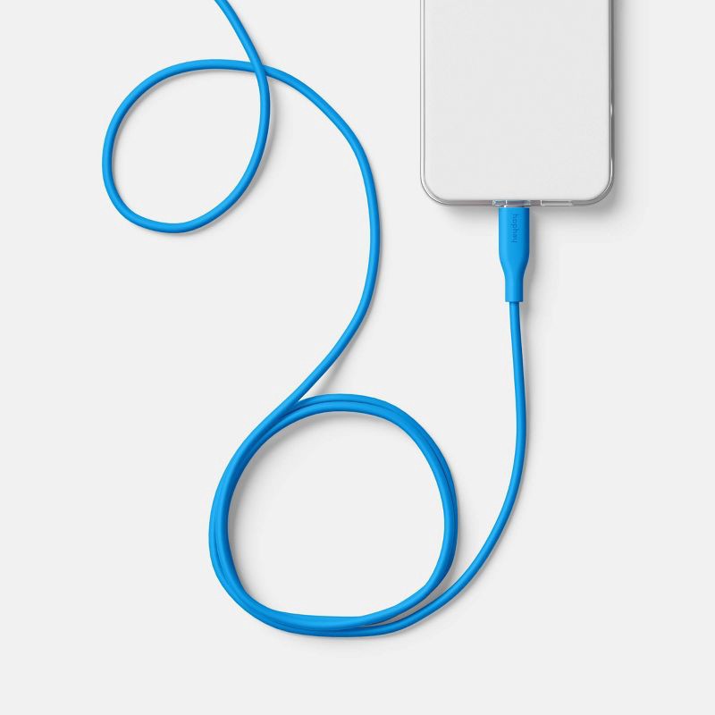 slide 2 of 3, 6' A+L Silicone Cable - heyday™ Bright Blue, 1 ct