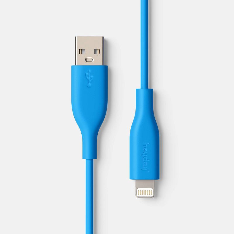 slide 1 of 3, 6' A+L Silicone Cable - heyday™ Bright Blue, 1 ct